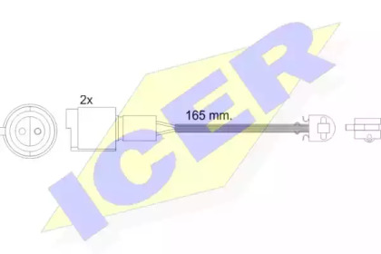 Сигнализатор, износ тормозных колодок ICER 610238 E C